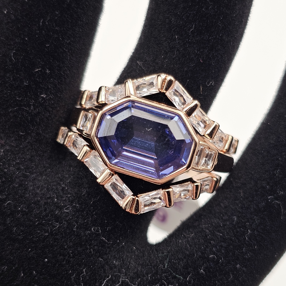 NEW Bomb Party "A Generous Love" December Bday Ring Sz 9 Tanzanite on Rose Gold